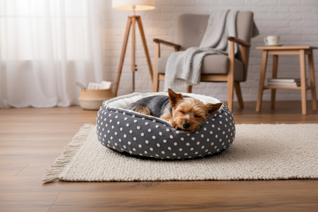 Plush Cat or Dog Pet Bed with Washable Insert Plush Cat or Dog Pet Bed with Washable Insert