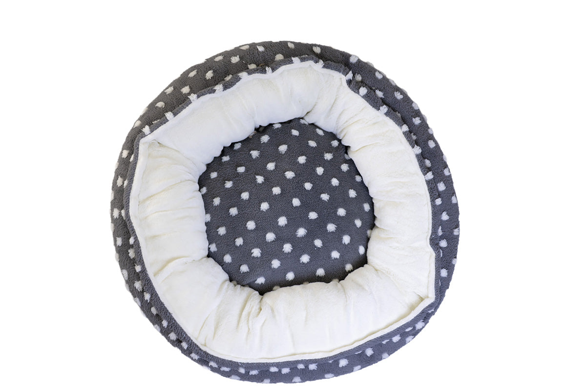 Plush Cat or Dog Pet Bed with Washable Insert Plush Cat or Dog Pet Bed with Washable Insert