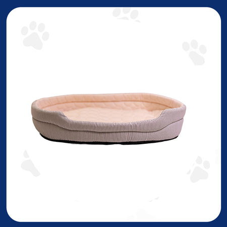 Pawfect Essentials™ Light Pink & Gray Cat/Small Dog Bed (M)