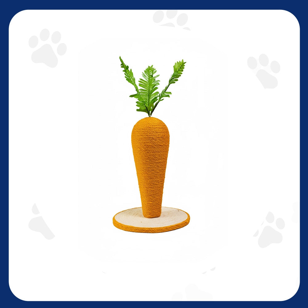 Pawfect Essentials™ Sisal Carrot Cat Scratch Post Tree Toy (L)