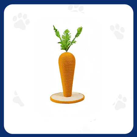Pawfect Essentials™ Sisal Carrot Cat Scratch Post Tree Toy (M)
