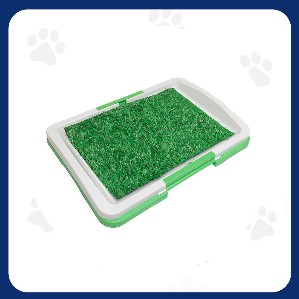 Pawfect Essentials™ TurfTrainer Indoor Dog Potty Pad with Drainage & Realistic Grass Feel