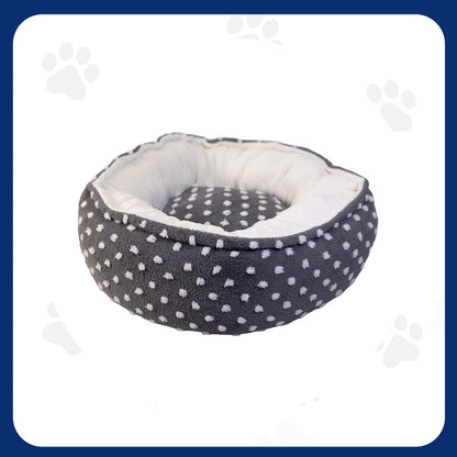 Plush Cat or Dog Pet Bed with Washable Insert
