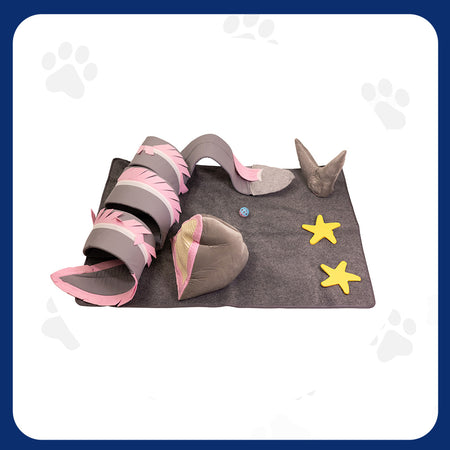 Pawfect Essentials™ Shark Ocean Scene Cat Mat Portable Playset