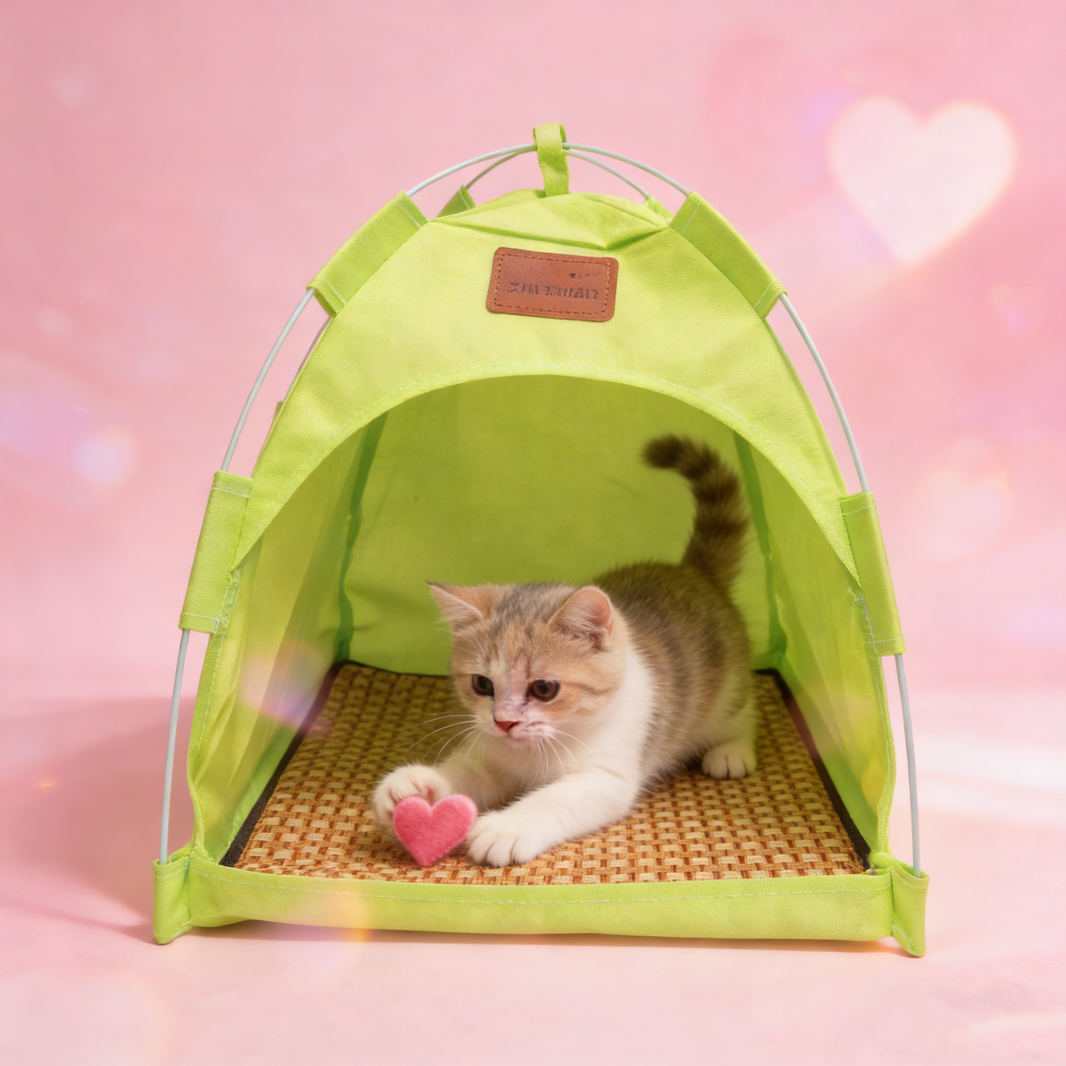 Pawfect Essentials™ Outdoor Pet Tent Portable Shade M (Green)