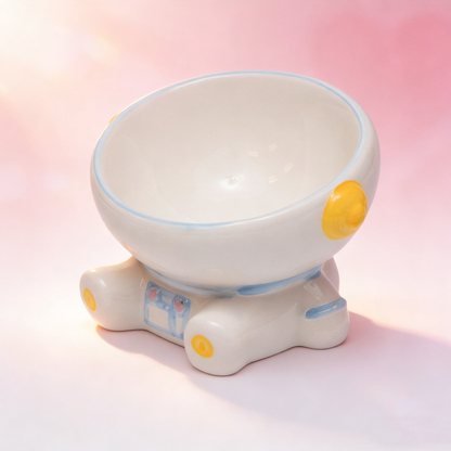Pawfect Essentials™ AstroBites Bowl – Space-Themed Pet Feeder for Stellar Mealtimes (Blue)