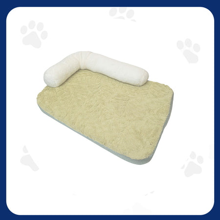 Pawfect Essentials™ Cozy Plush Green Pet Bed (L)