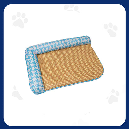 Pawfect Essentials™ Large Pet Cooling Mat (Blue) Houndstooth