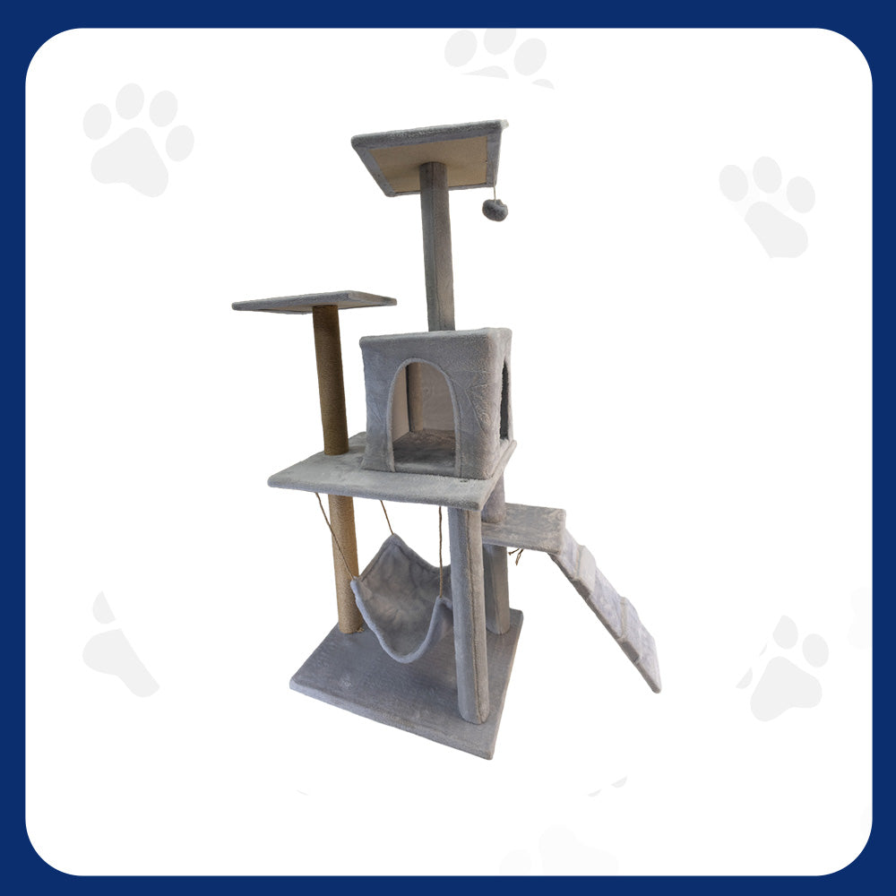 Pawfect Essentials™ Beige/Light Gray Plush Cat Tree