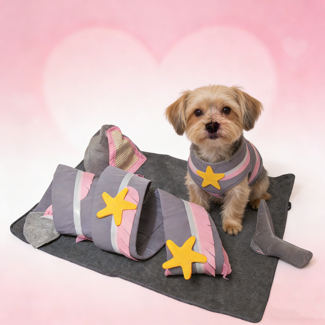 Pawfect Essentials™ Shark Ocean Scene Cat Mat Portable Playset