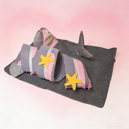 Pawfect Essentials™ Shark Ocean Scene Cat Mat Portable Playset