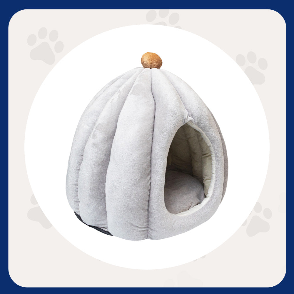 Pawfect Essentials™ Plush Pumpkin Gourd Pet Bed Hideaway for Cats