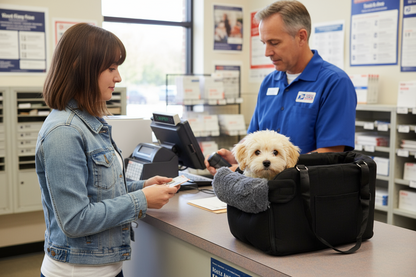 Pawfect Essentials™ Fleece Lined Pet Carrier Shoulder Bag