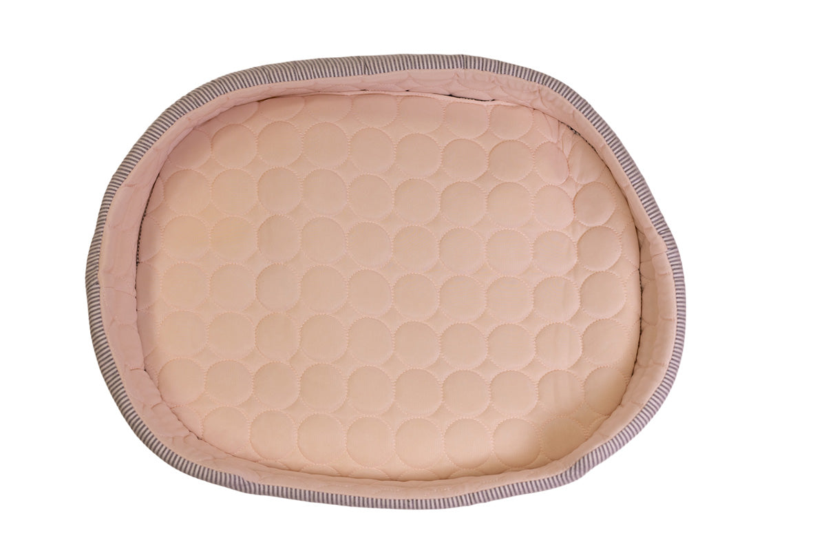 Pawfect Essentials™ Light Pink & Gray Cat/Small Dog Bed (M)