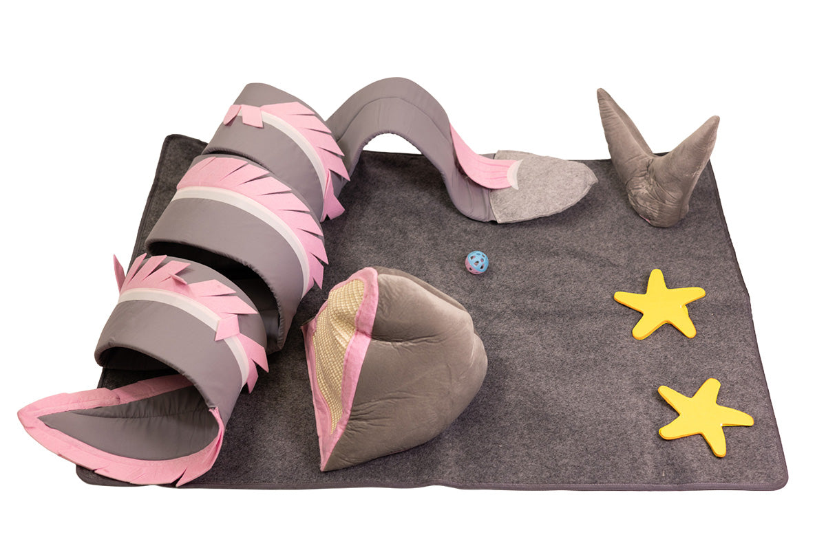 Pawfect Essentials™ Shark Ocean Scene Cat Mat Portable Playset