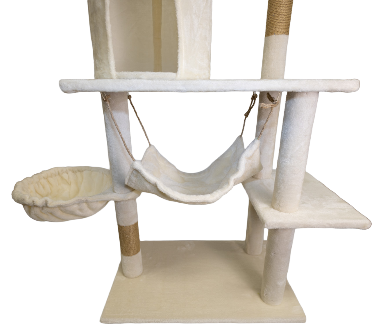 Pawfect Essentials™ Light Beige Plush Cat Tree