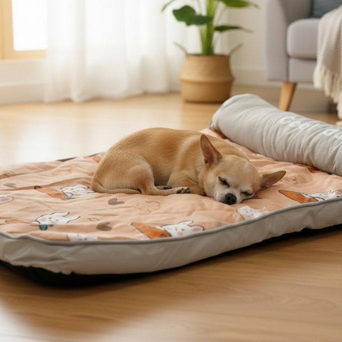 Pawfect Essentials™ Cute Critters Pet Bed Nap Mat for Cats & Dogs (M)