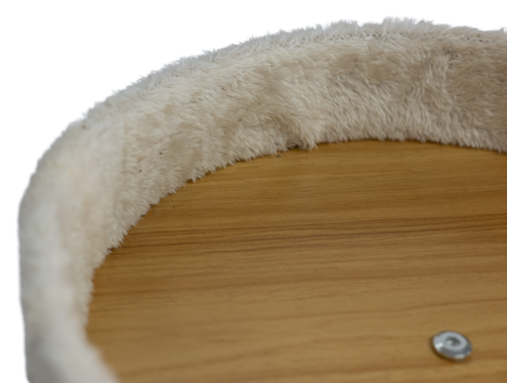 Pawfect Essentials™ Beige/Brown Sisal Cat Scratch Post with Peek-A-Boo Dish