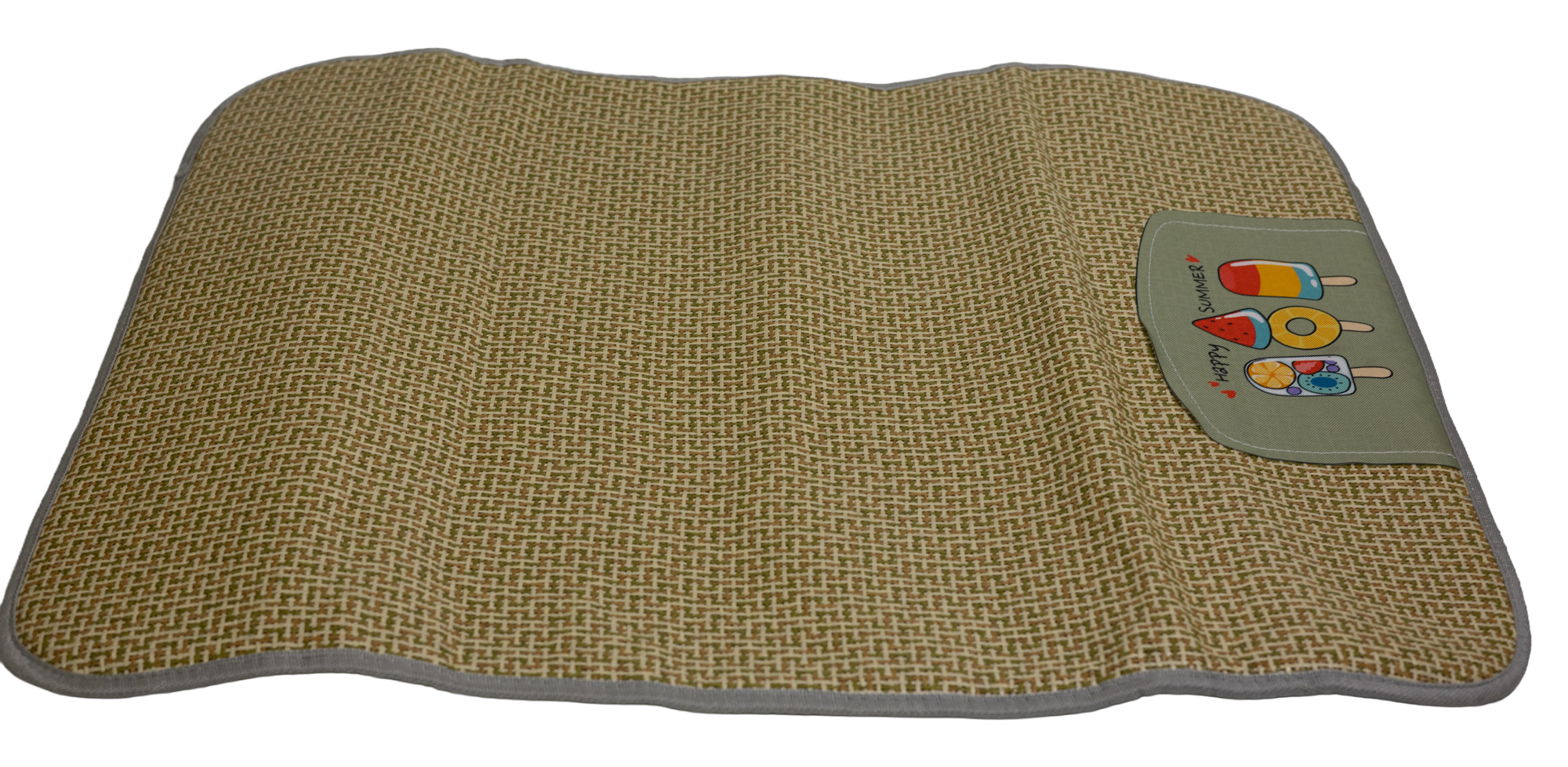 Pawfect Essentials™ Gray Woven Pattern Pet Cooling Mat Cat Dog (M)