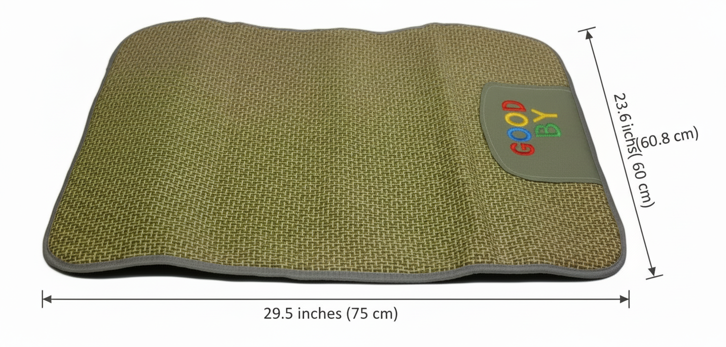 Pawfect Essentials™ Gray Woven Pattern Pet Bed Dog Cat (L)