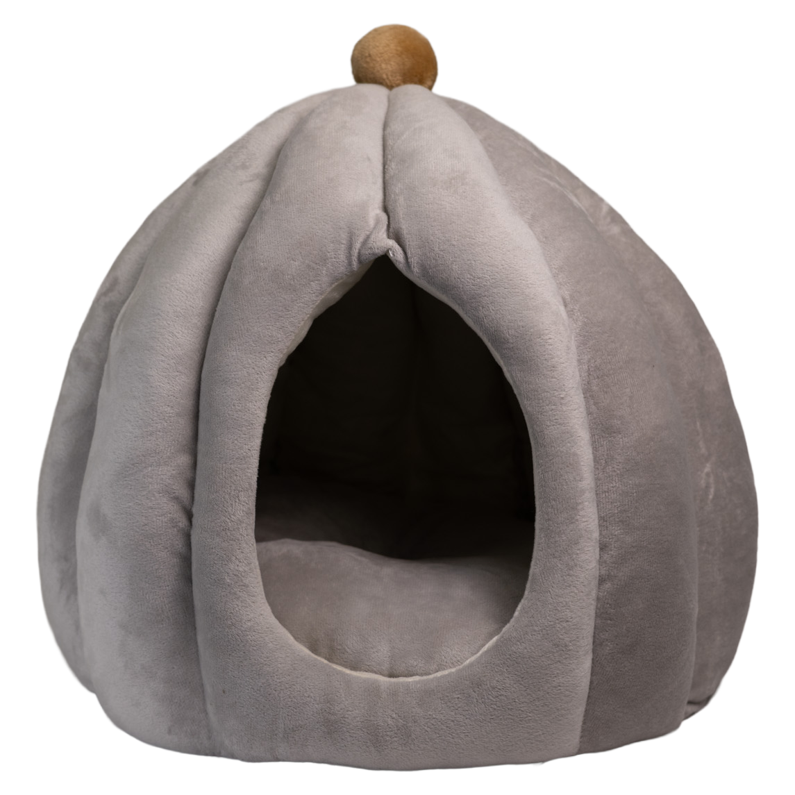 Pawfect Essentials™ Plush Pumpkin Gourd Pet Bed Hideaway for Cats