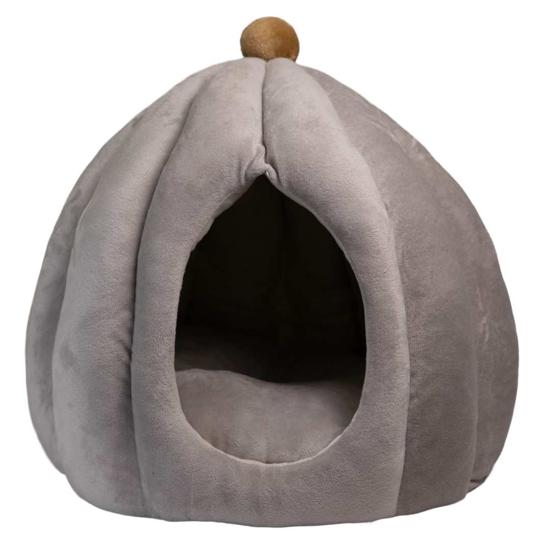 Pawfect Essentials™ Plush Pumpkin Gourd Pet Bed Hideaway for Cats
