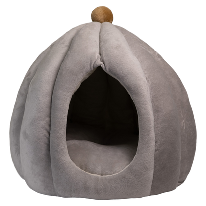 Pawfect Essentials™ Plush Pumpkin Gourd Pet Bed Hideaway for Cats