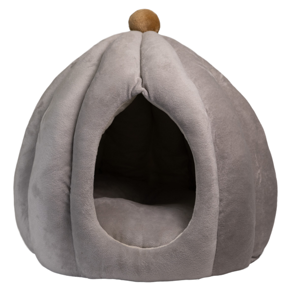 Pawfect Essentials™ Plush Pumpkin Gourd Pet Bed Hideaway for Cats