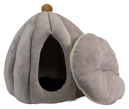 Pawfect Essentials™ Plush Pumpkin Gourd Pet Bed Hideaway for Cats