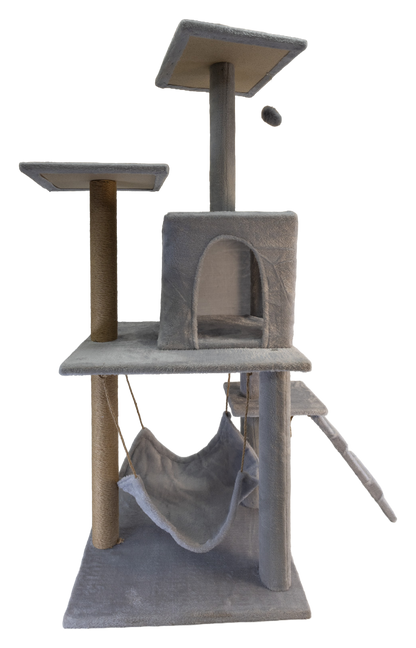 Pawfect Essentials™ Beige/Light Gray Plush Cat Tree