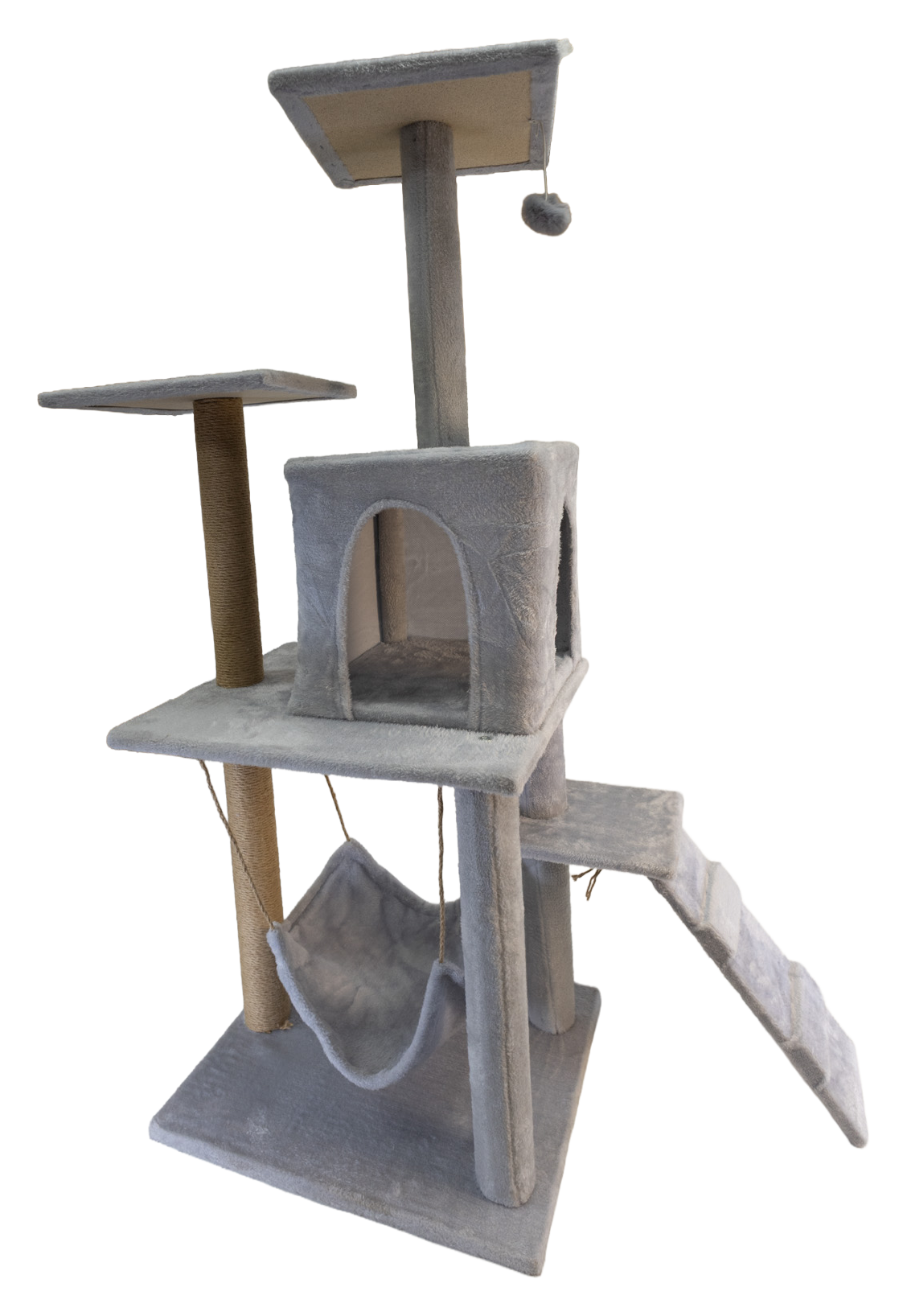Pawfect Essentials™ Beige/Light Gray Plush Cat Tree