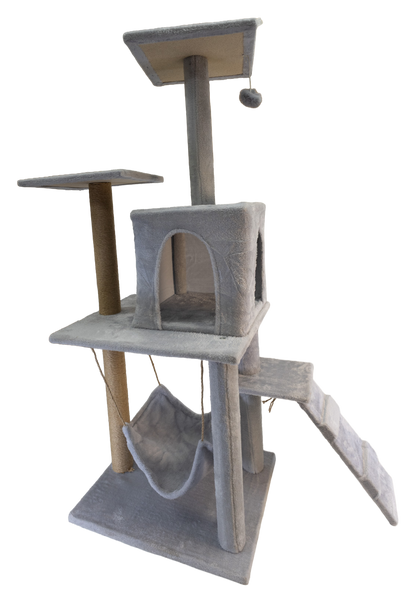 Pawfect Essentials™ Beige/Light Gray Plush Cat Tree