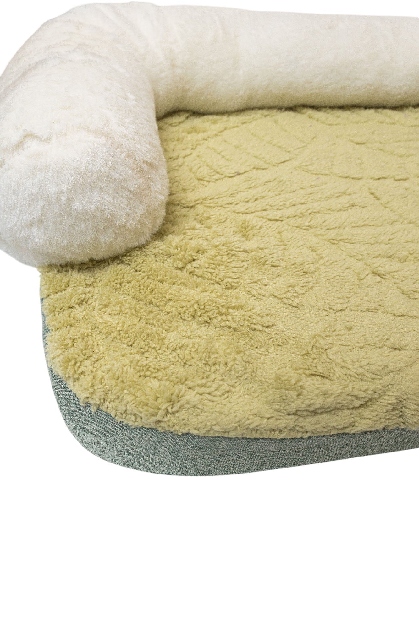 Pawfect Essentials™ Cozy Plush Green Pet Bed (XL)