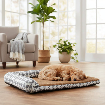 Pawfect Essentials™ Large Pet Cooling Mat (Gray) Houndstooth