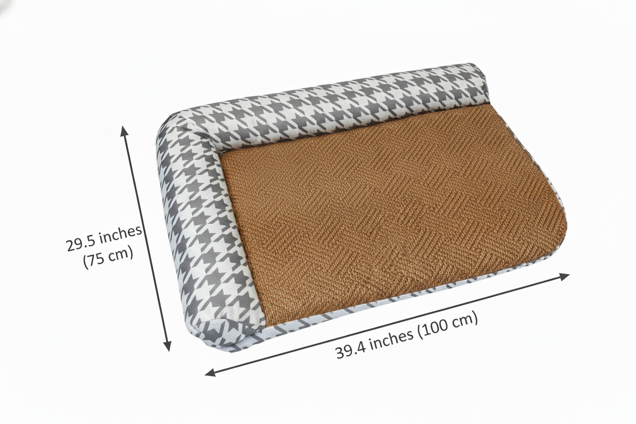 Pawfect Essentials™ Large Pet Cooling Mat (Gray) Houndstooth