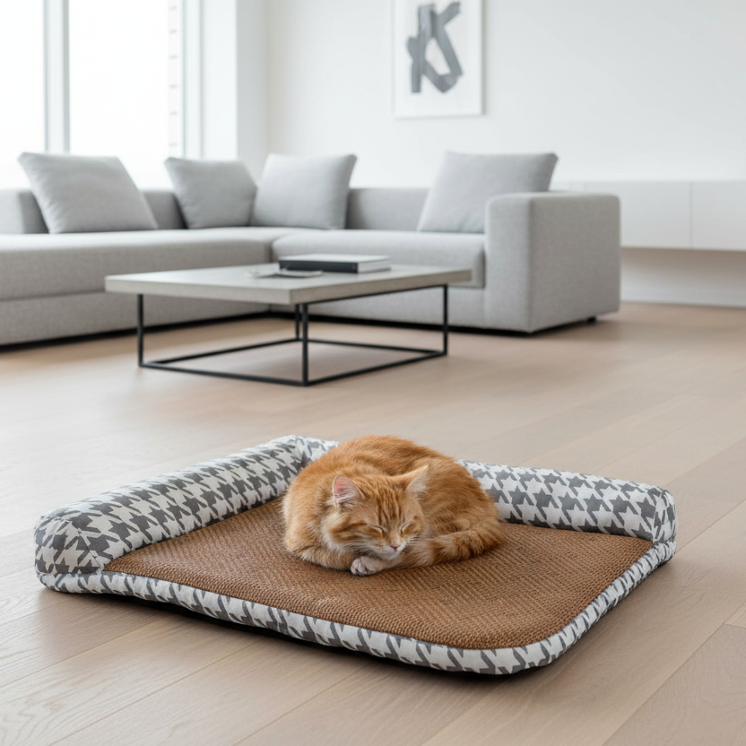 Pawfect Essentials™ Medium Pet Cooling Mat (Gray) Houndstooth