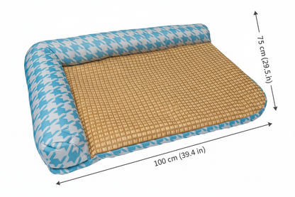 Pawfect Essentials™ Large Pet Cooling Mat (Blue) Houndstooth