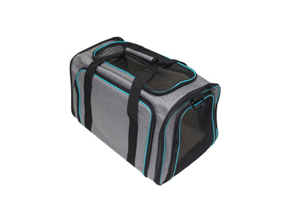 Pawfect Essentials™ SoftPaws Carrier – Cozy Soft-Sided Travel Bag for Cats (Grey)