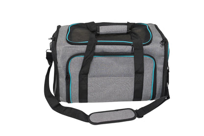 Pawfect Essentials™ SoftPaws Carrier – Cozy Soft-Sided Travel Bag for Cats (Grey)