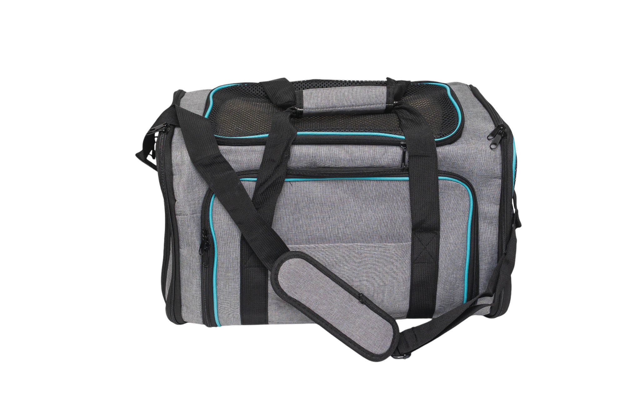 Pawfect Essentials™ SoftPaws Carrier – Cozy Soft-Sided Travel Bag for Cats (Grey)