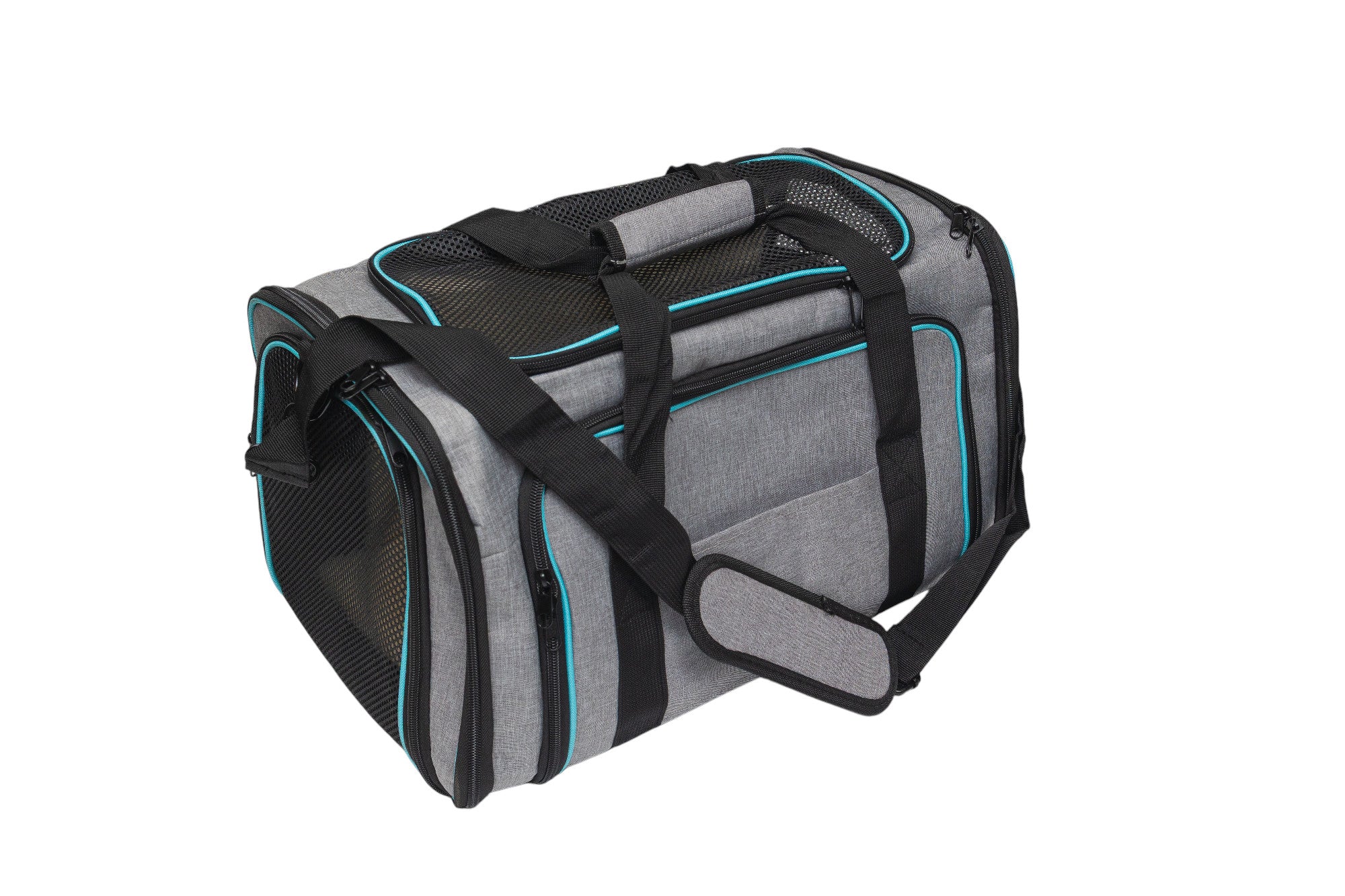 Pawfect Essentials™ SoftPaws Carrier – Cozy Soft-Sided Travel Bag for Cats (Grey)