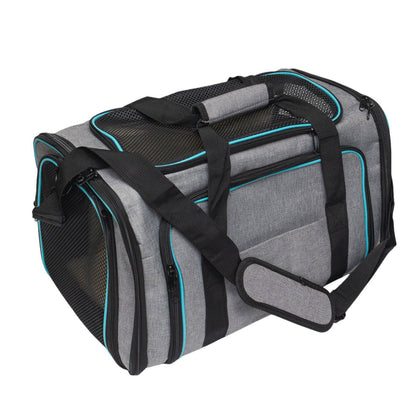 Pawfect Essentials™ SoftPaws Carrier – Cozy Soft-Sided Travel Bag for Cats (Grey)