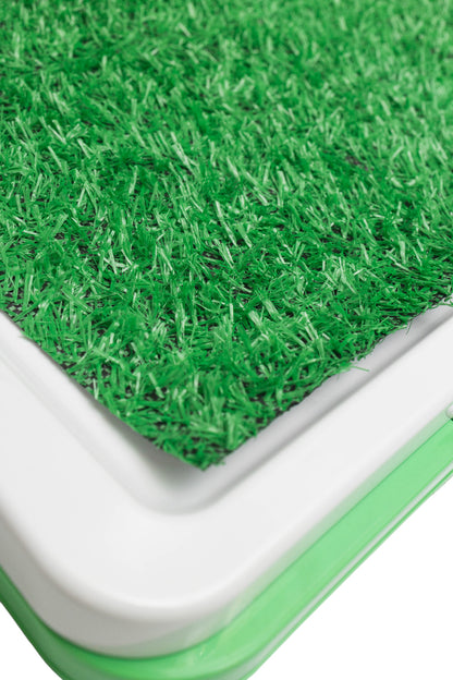 Pawfect Essentials™ TurfTrainer Indoor Dog Potty Pad with Drainage & Realistic Grass Feel