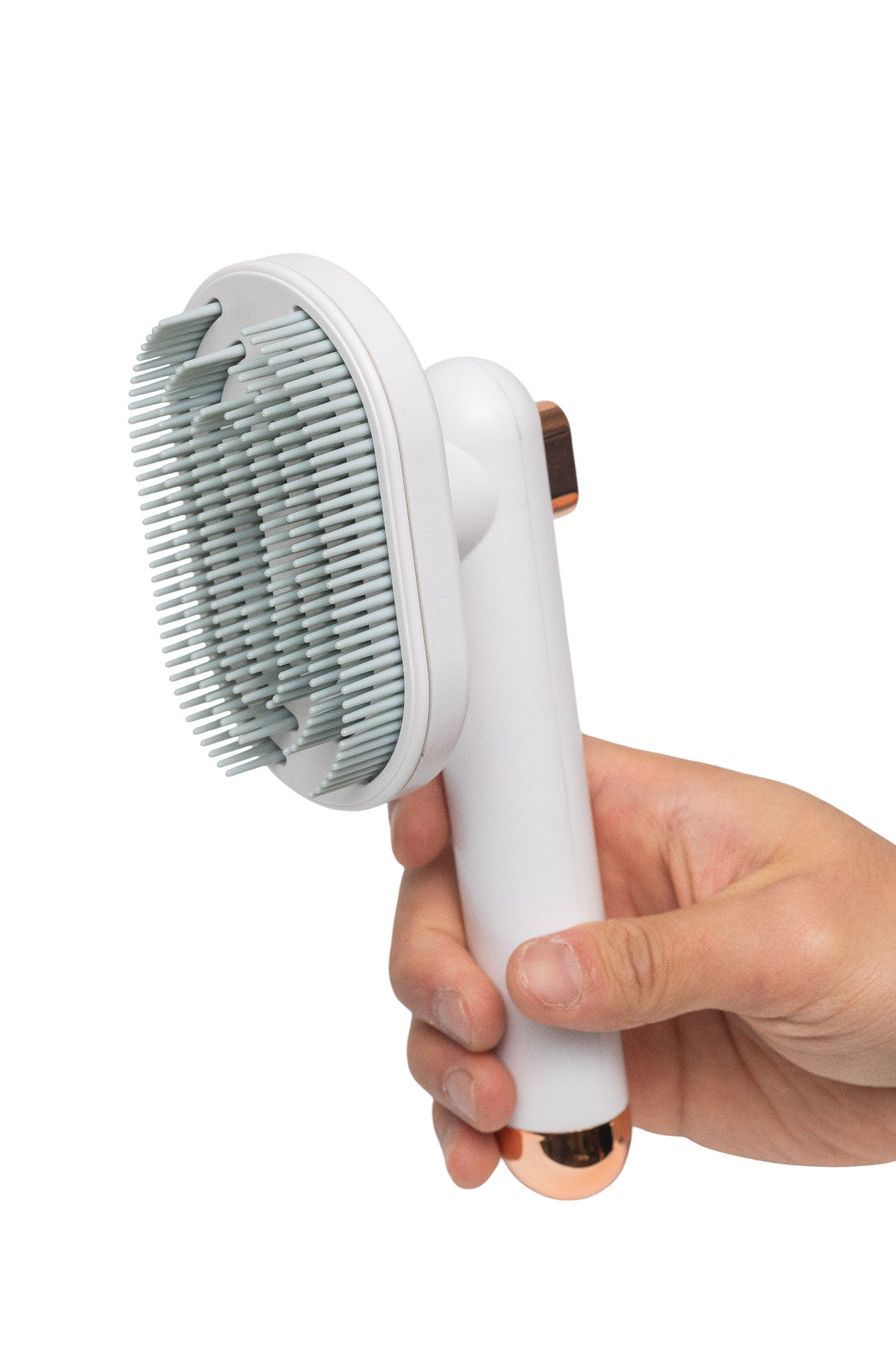 Pawfect Essentials™ FlexiGroom 90° – Rotating Head Deshedding Comb for Cats & Dogs