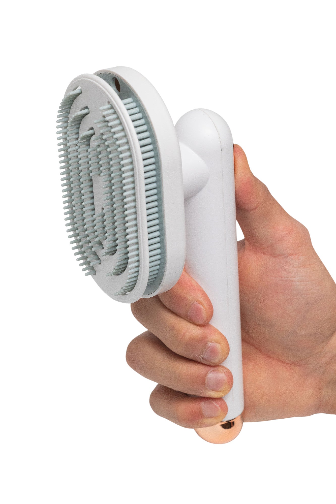 Pawfect Essentials™ FlexiGroom 90° – Rotating Head Deshedding Comb for Cats & Dogs