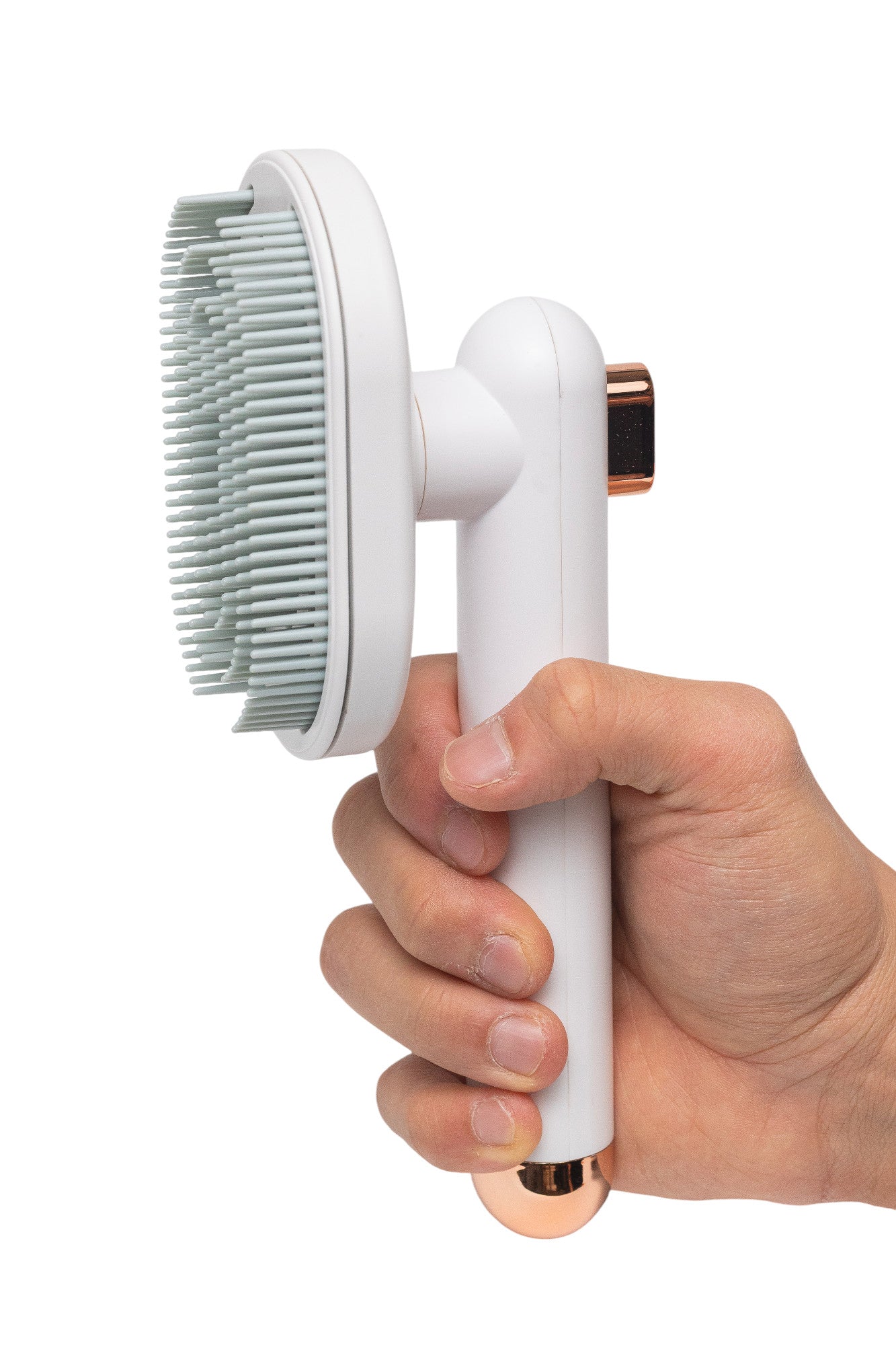 Pawfect Essentials™ FlexiGroom 90° – Rotating Head Deshedding Comb for Cats & Dogs