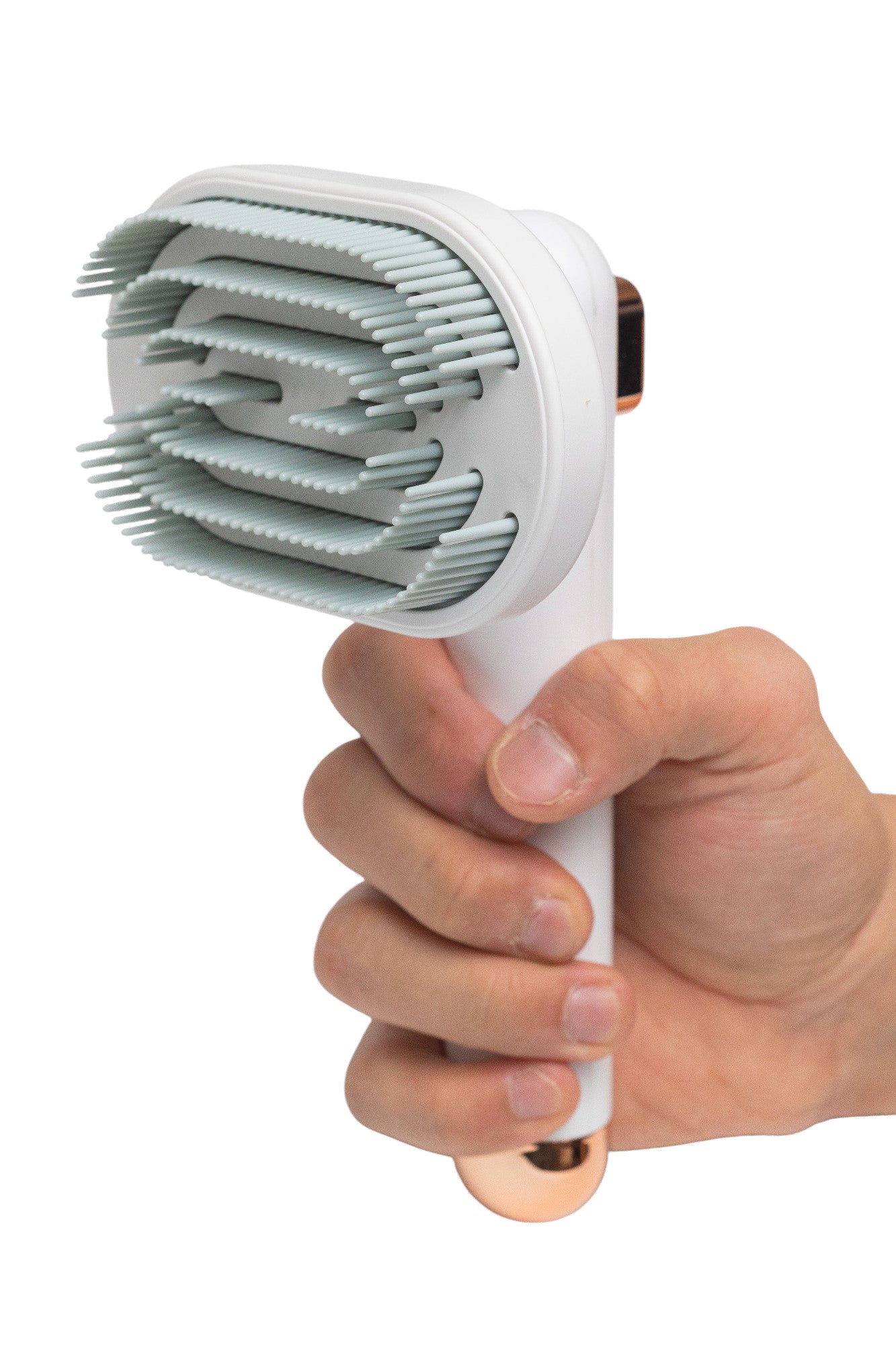 Pawfect Essentials™ FlexiGroom 90° – Rotating Head Deshedding Comb for Cats & Dogs