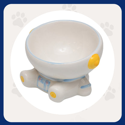 Pawfect Essentials™ AstroBites Bowl – Space-Themed Pet Feeder for Stellar Mealtimes (Blue)